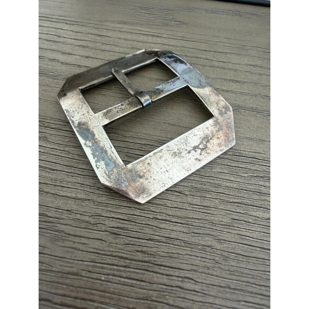 Vintage Sterling Belt Buckle by MOTA Tasco  Mexico Antonio Pineda 183 Eagle Mark